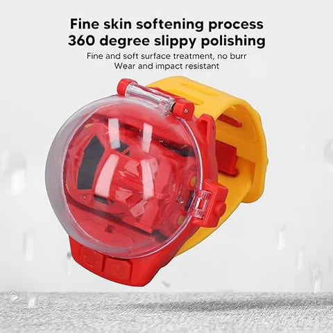 Speed Up Car Cartoon Mini Watch Car Toy, Usb Rechargeable Remote Control Toy