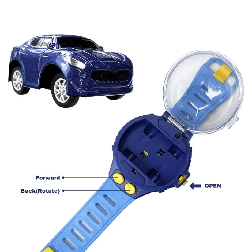 Speed Up Car Cartoon Mini Watch Car Toy, Usb Rechargeable Remote Control Toy